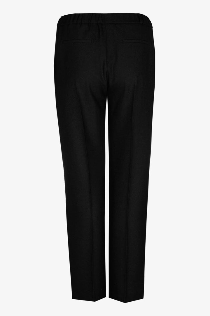 Zwarte Rechte Broek Met Rits