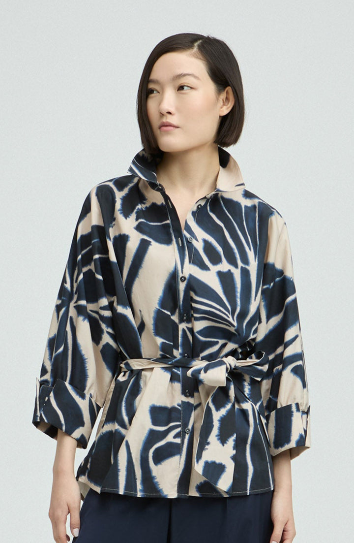 Butterfly Print Katoenen Blouse