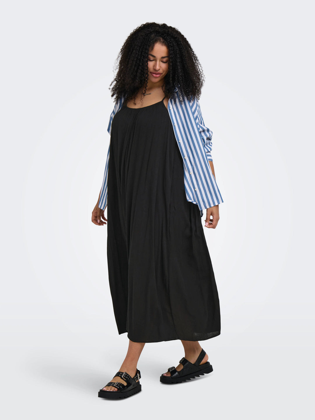 Zwarte Maxi-jurk