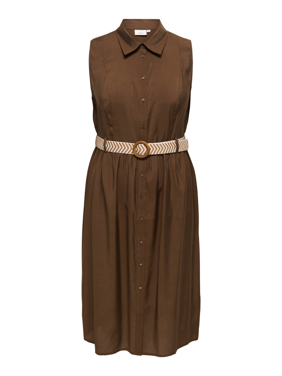 Bruine Midi Hemdjurk