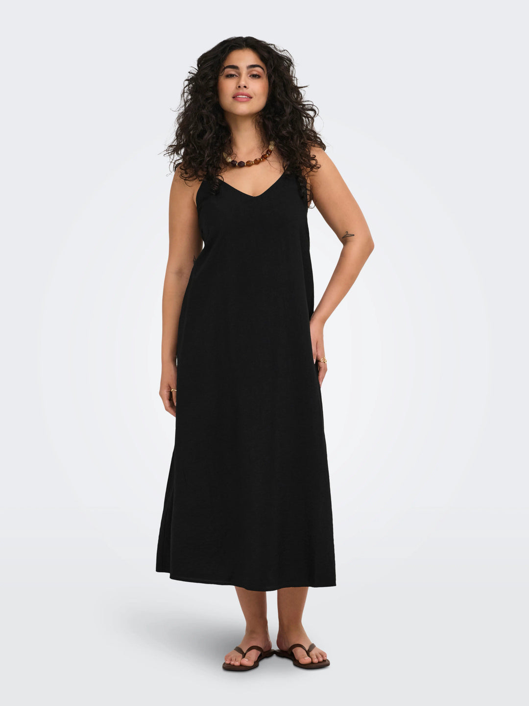 Zwarte Maxi-jurk