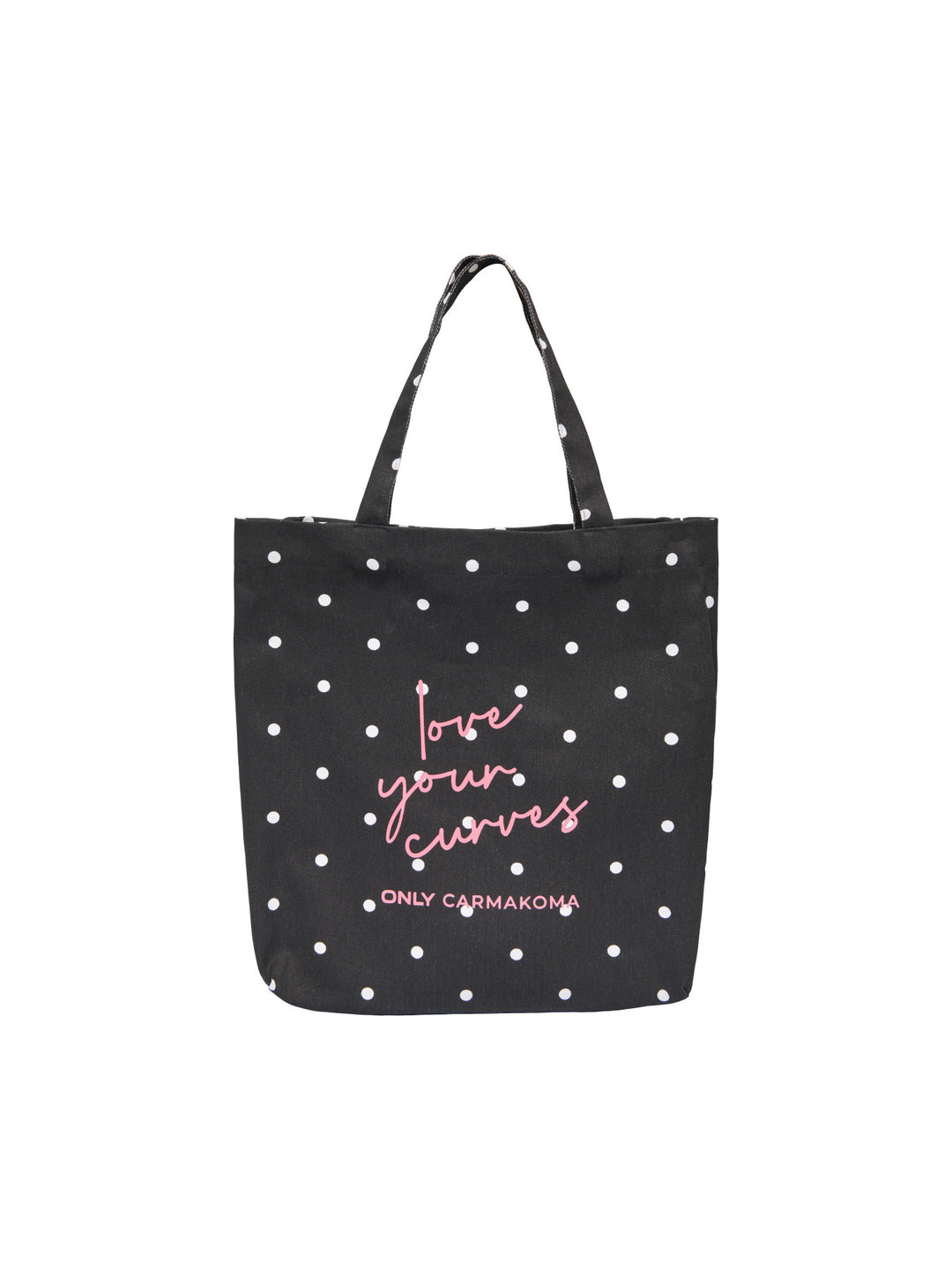 Zwarte Only Carmakoma tote bag voorkant