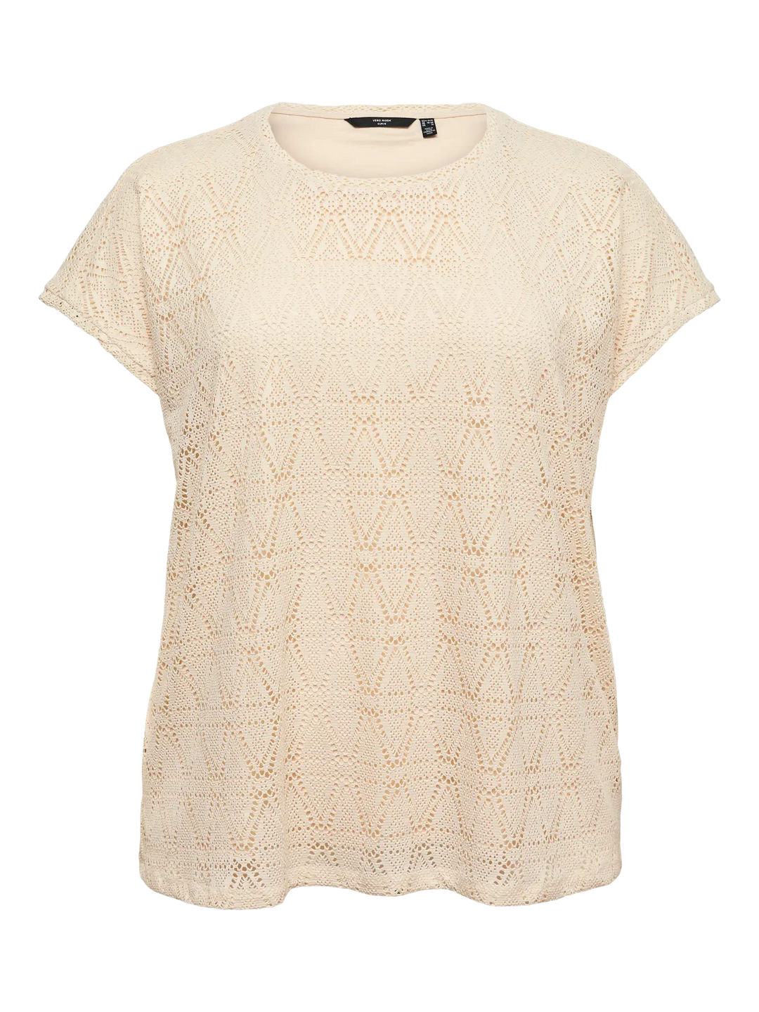 Beige Kanten Top