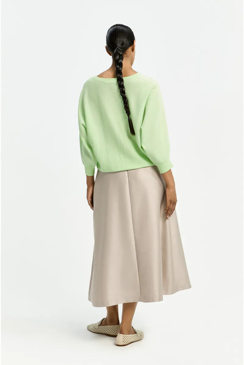 Fijngebreid Lurex Truitje Met Glansdraad