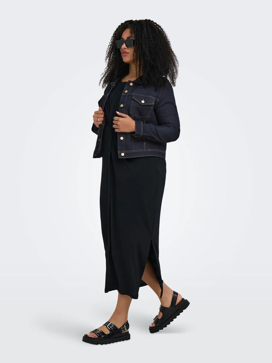 Donkerblauw Denim Jasje