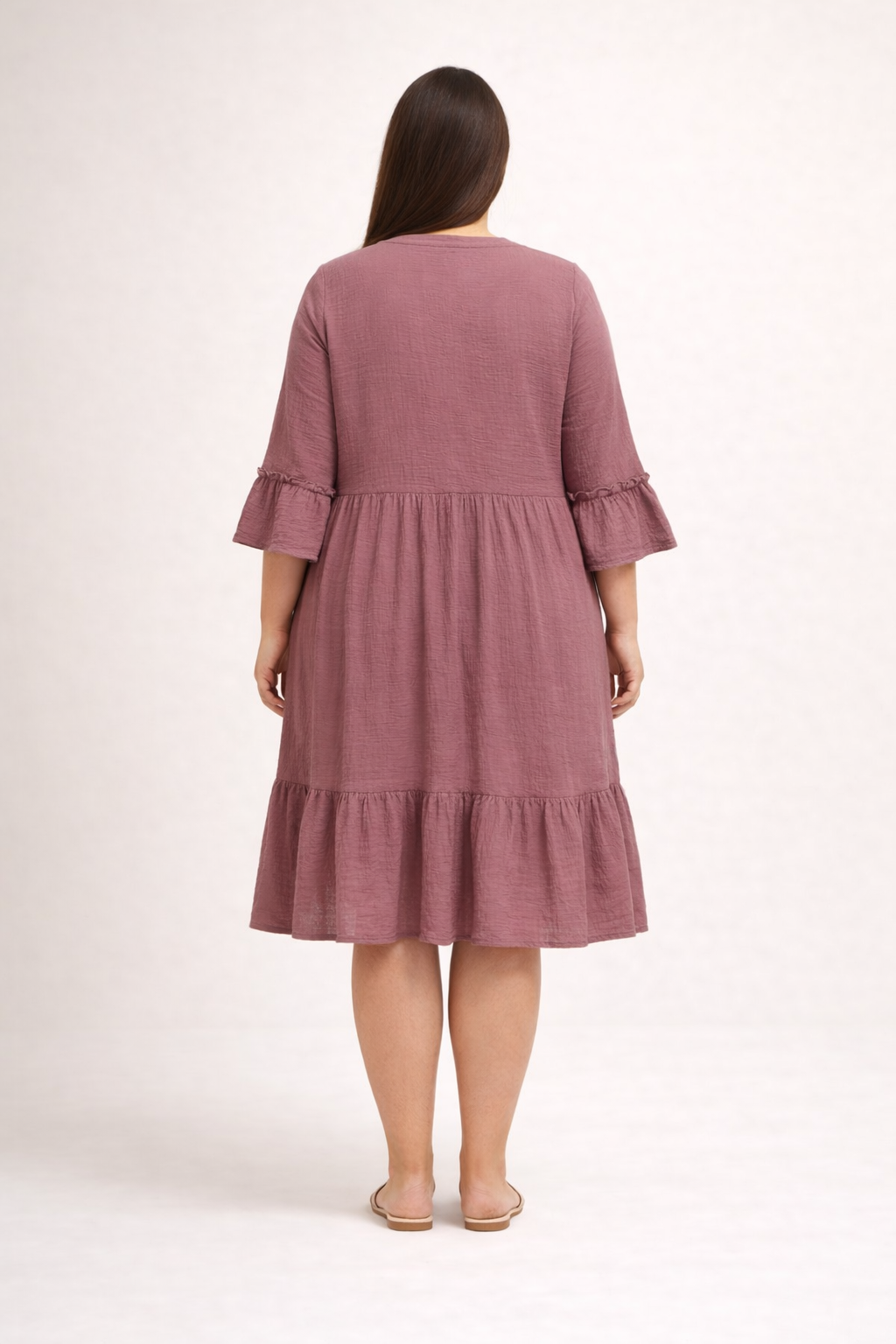 Oudroze Katoenen Jurk