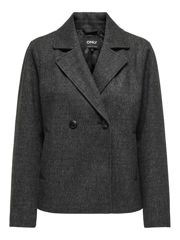 Donkergrijze Tussenseizoen Jas