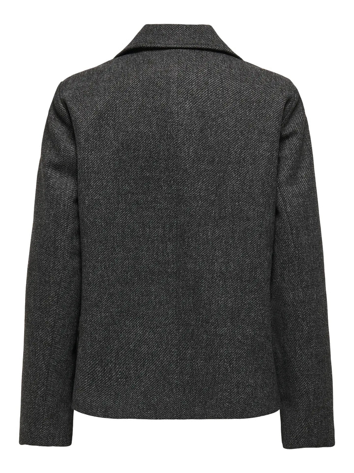 Donkergrijze Tussenseizoen Jas