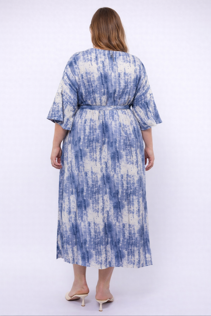 Tie-Dye Jurk Met Ceintuur