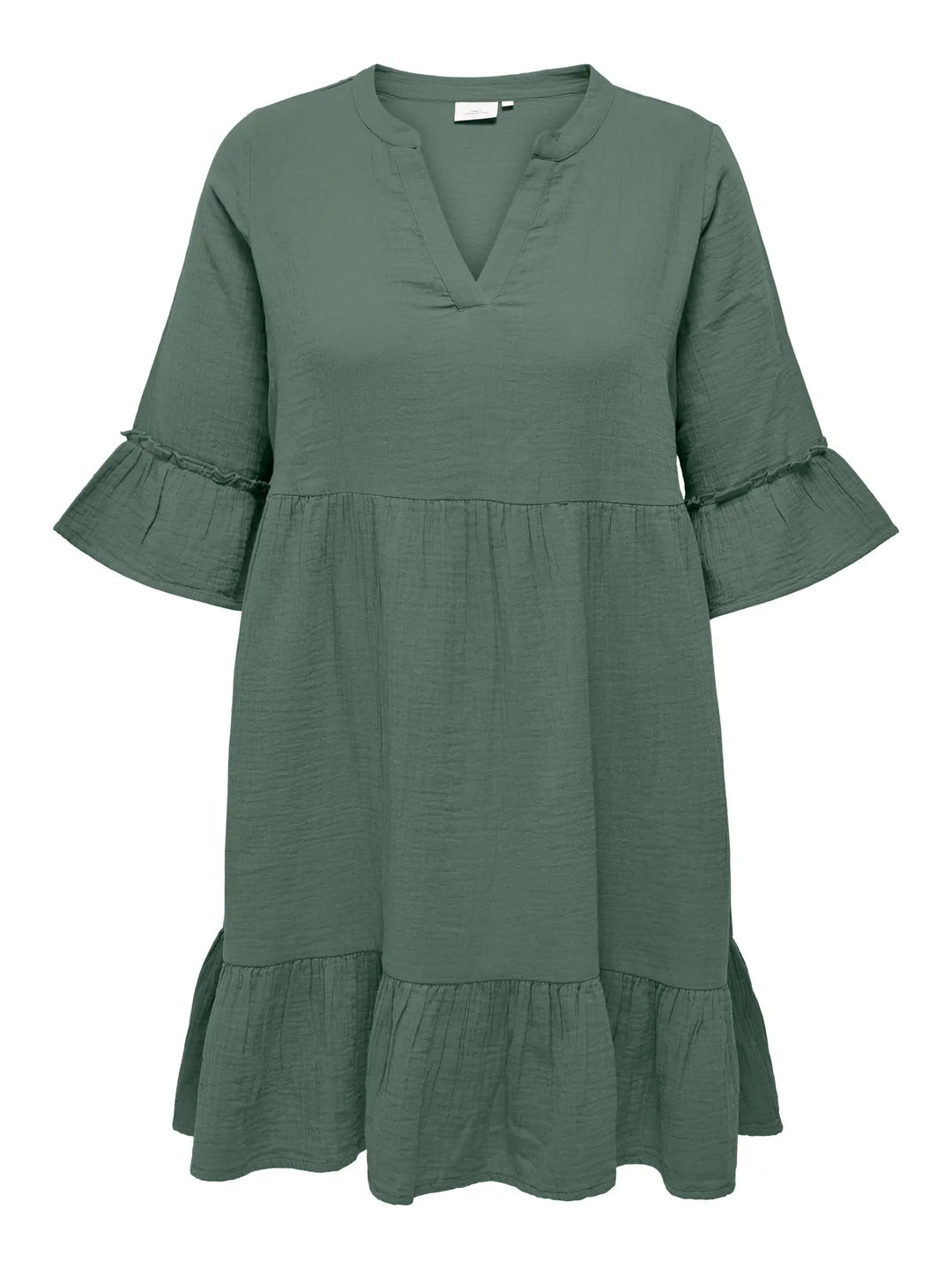 Groene Katoenen Jurk