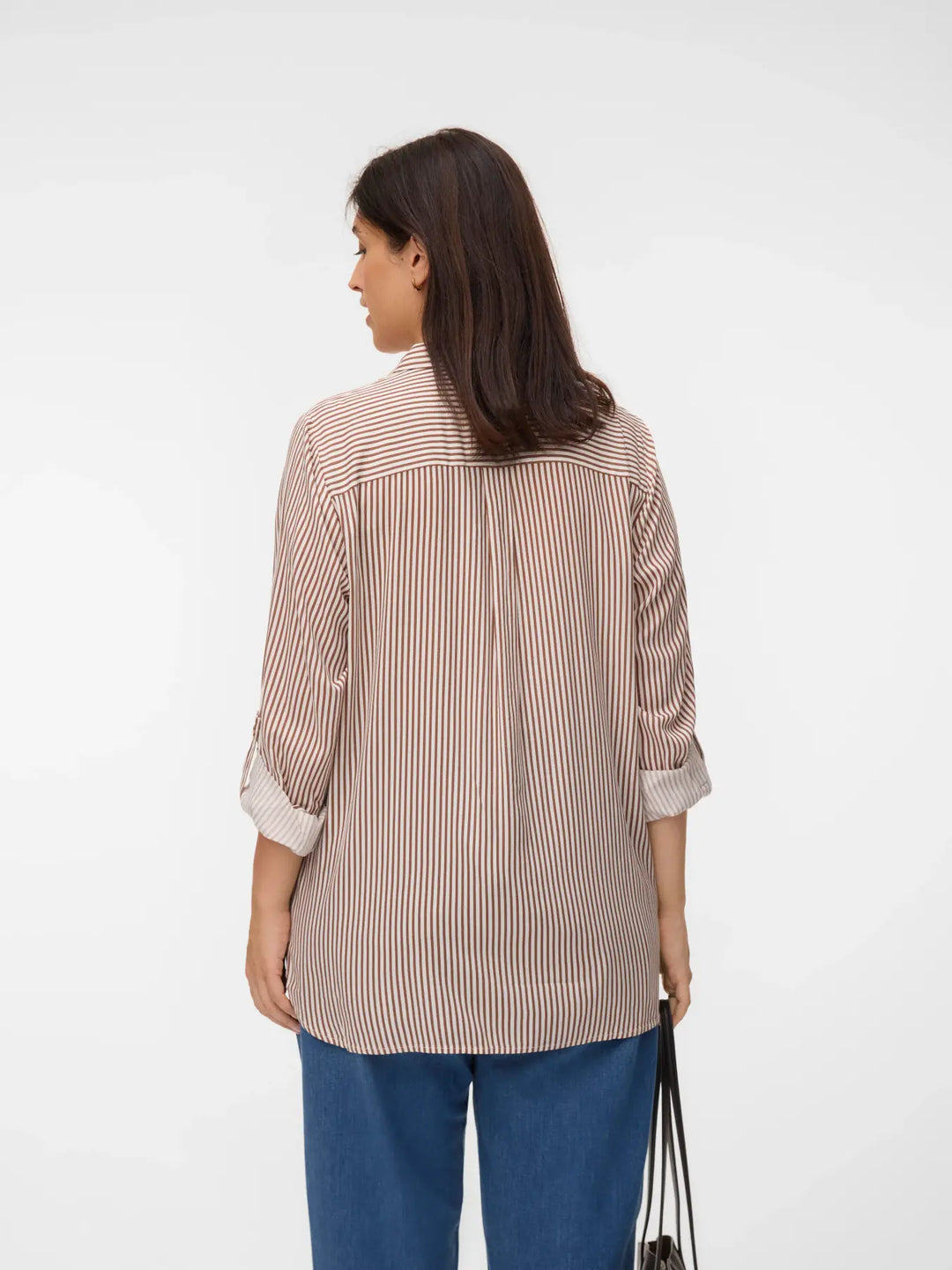 Luchtige Viscose Blouse Met Strepen