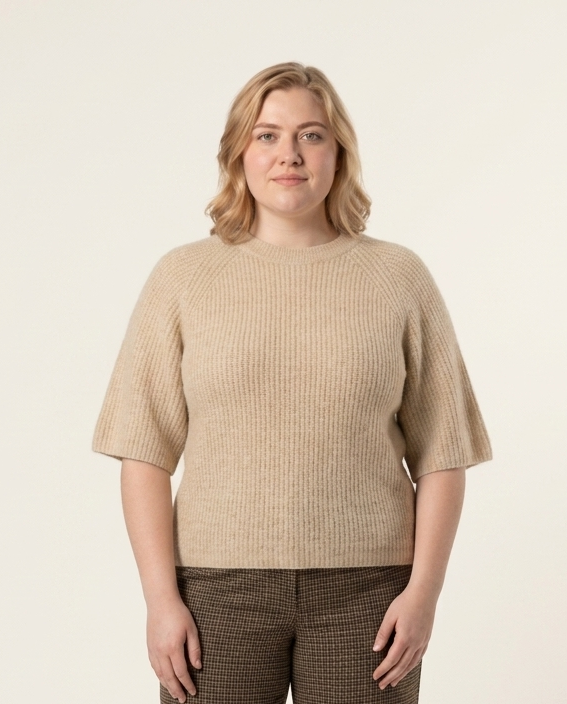 Zachte Beige Knitwear