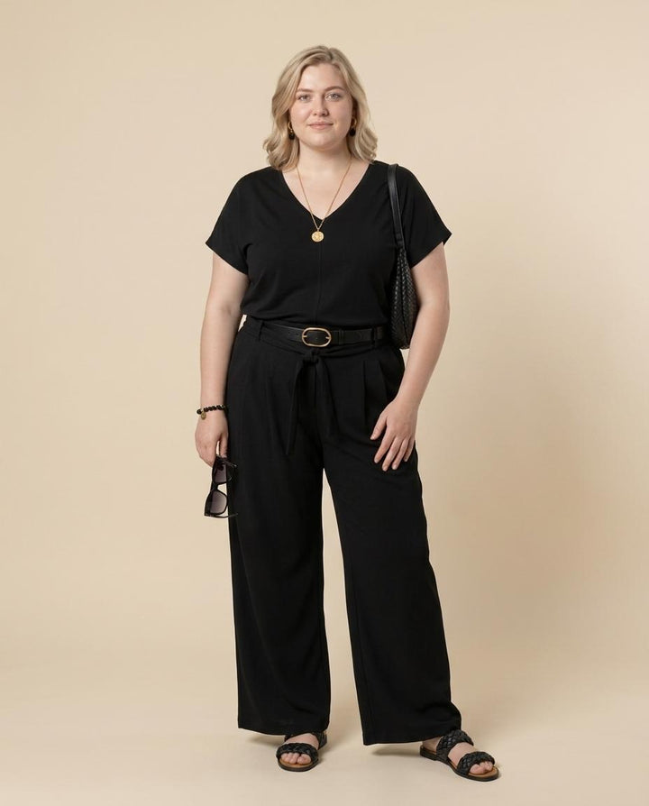 Zwarte Broek Met Ceintuur