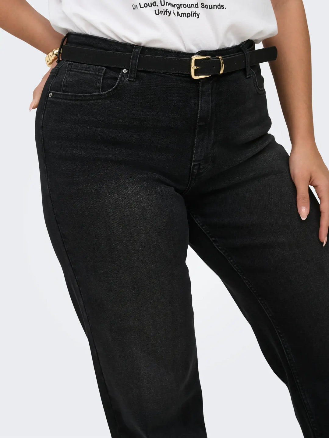 Zwarte Wide Leg Jeans