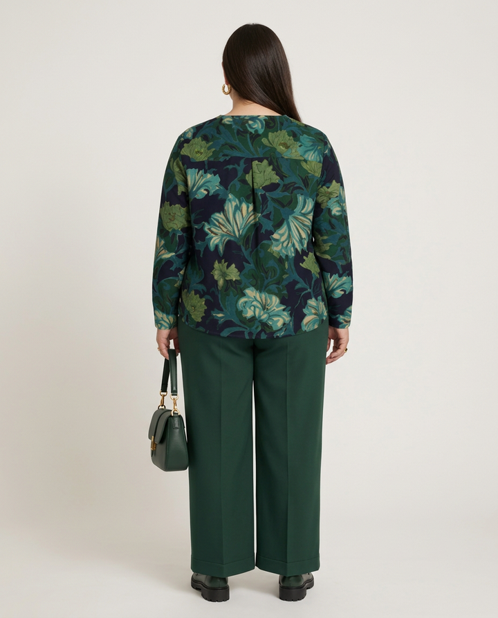 Wijde Blouse Met Bloemenprint