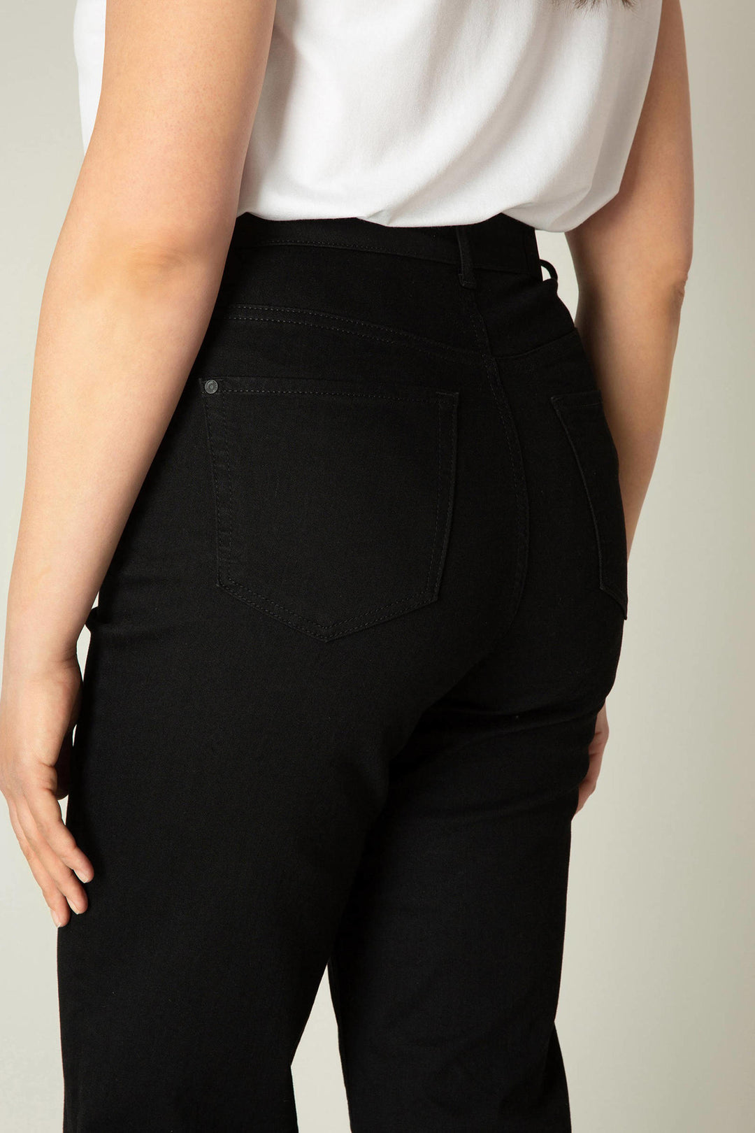 Zwarte Jeans Met Rechte Pijpen