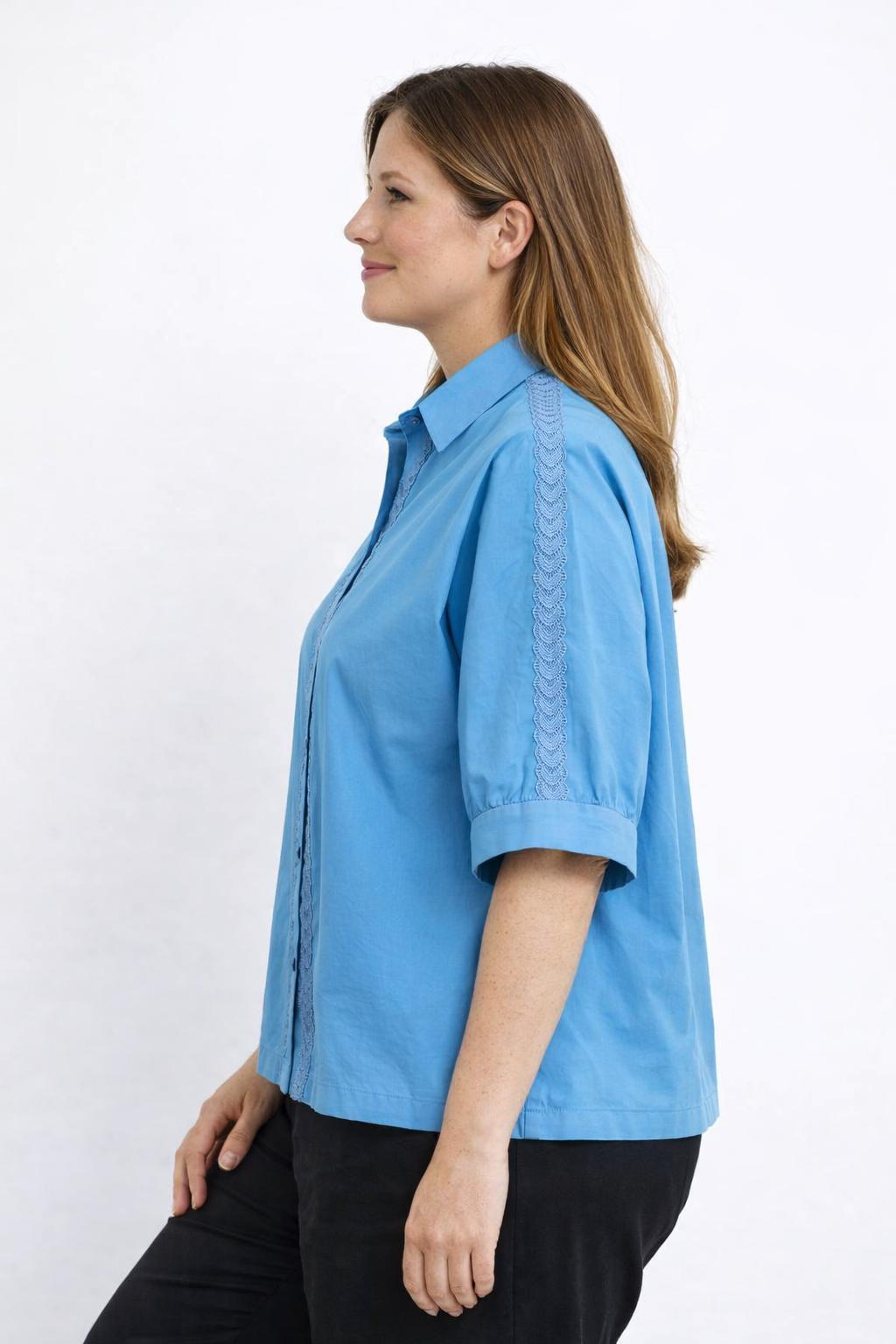 Blouse Met Kant en Kraag