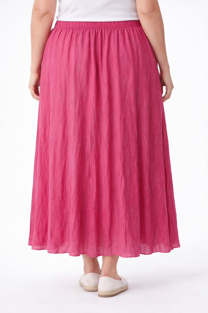 Lange Rok in Crinkle Stof