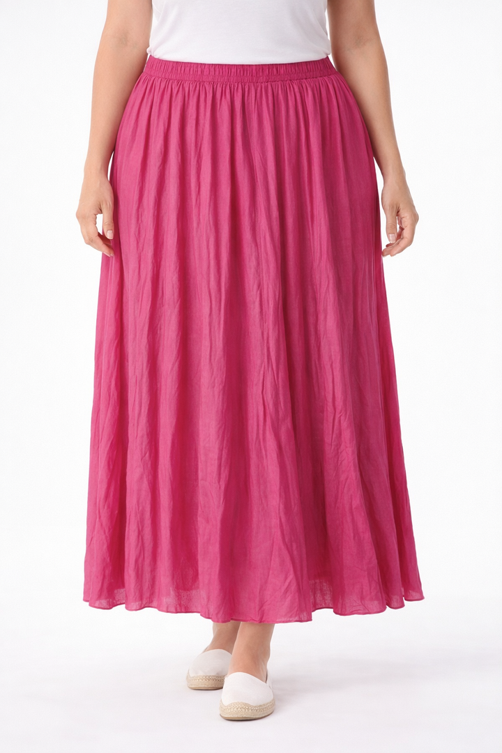 Lange Rok in Crinkle Stof