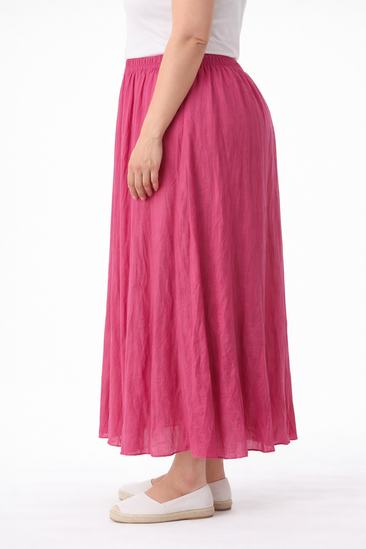Lange Rok in Crinkle Stof