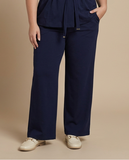 Donkerblauwe Wijde Broek