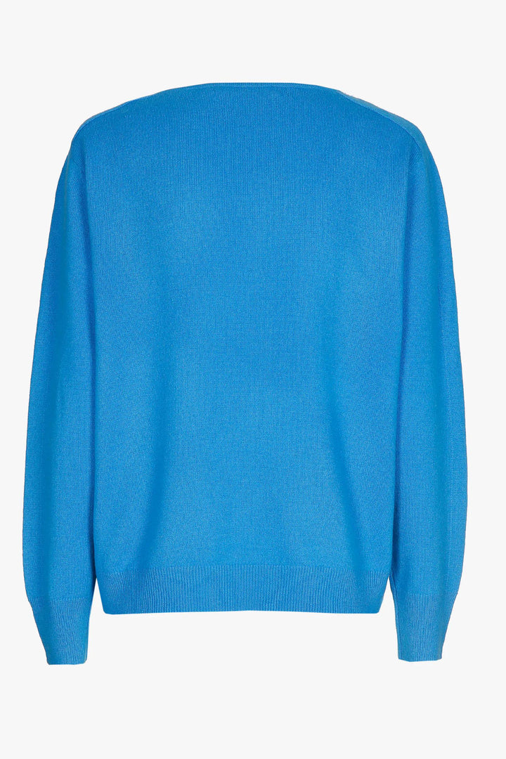 miami blue soepelvallende trui van kasjmier