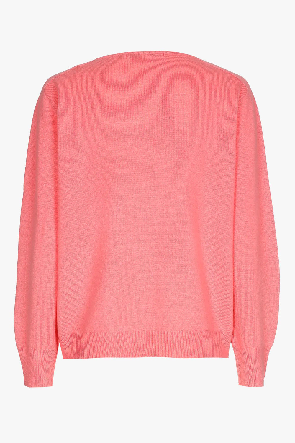 roze soepelvallende trui van kasjmier-xandres-