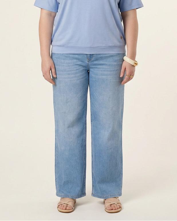 jeansbroek met rechte pijpen