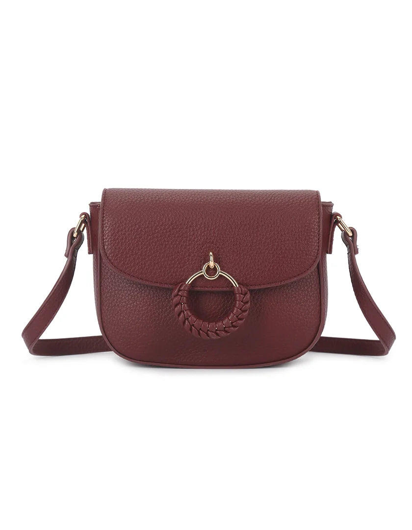 Bordeaux Elegante Crossbody Tas
