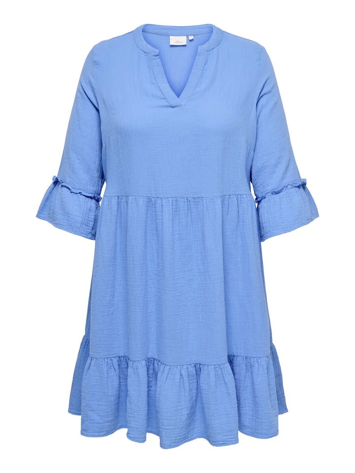 Lichtblauwe Katoenen Jurk