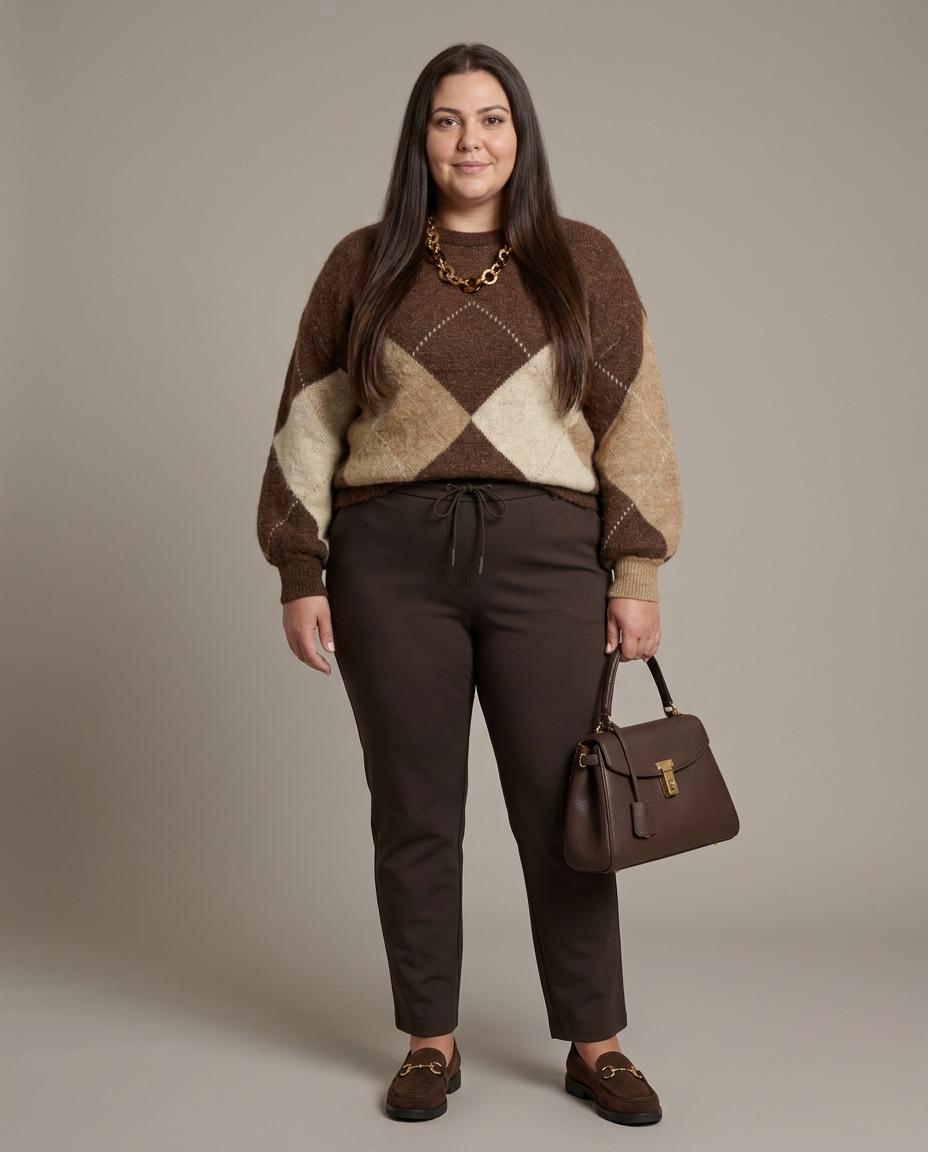 Bruine Broek Met Trekkoord