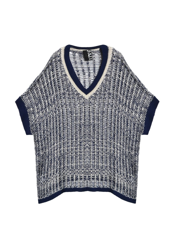 Gehaakte Marineblauwe Trui