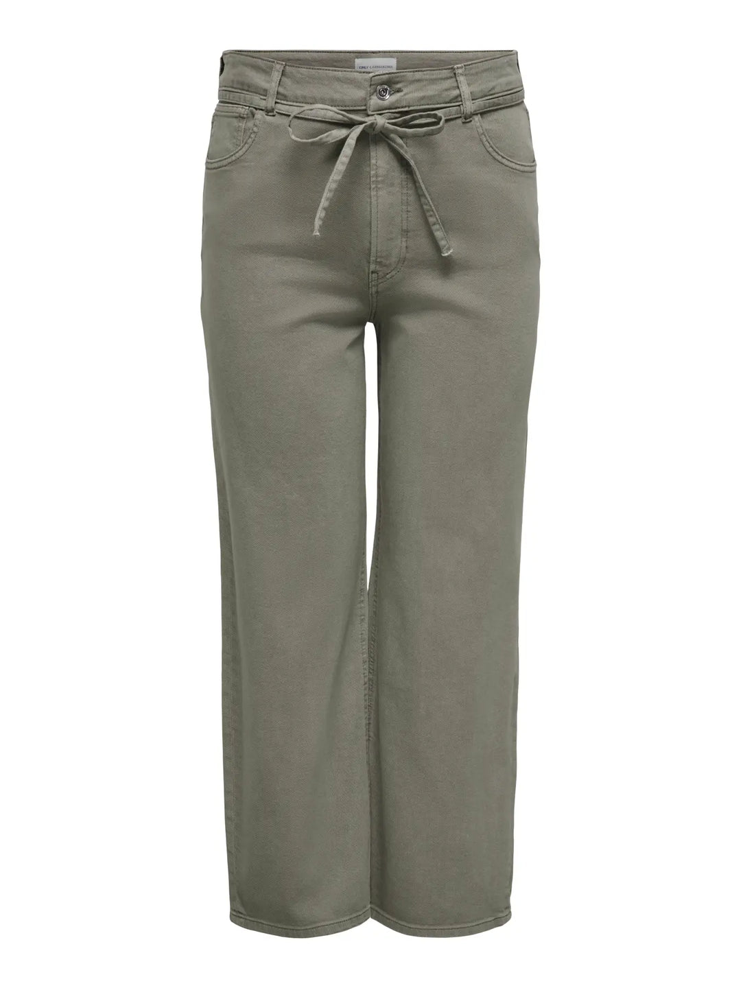 Groene Jeans Met Striklint