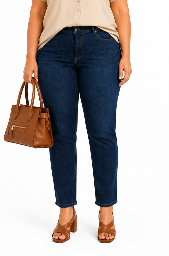 Straight Jeans Op Enkellengte