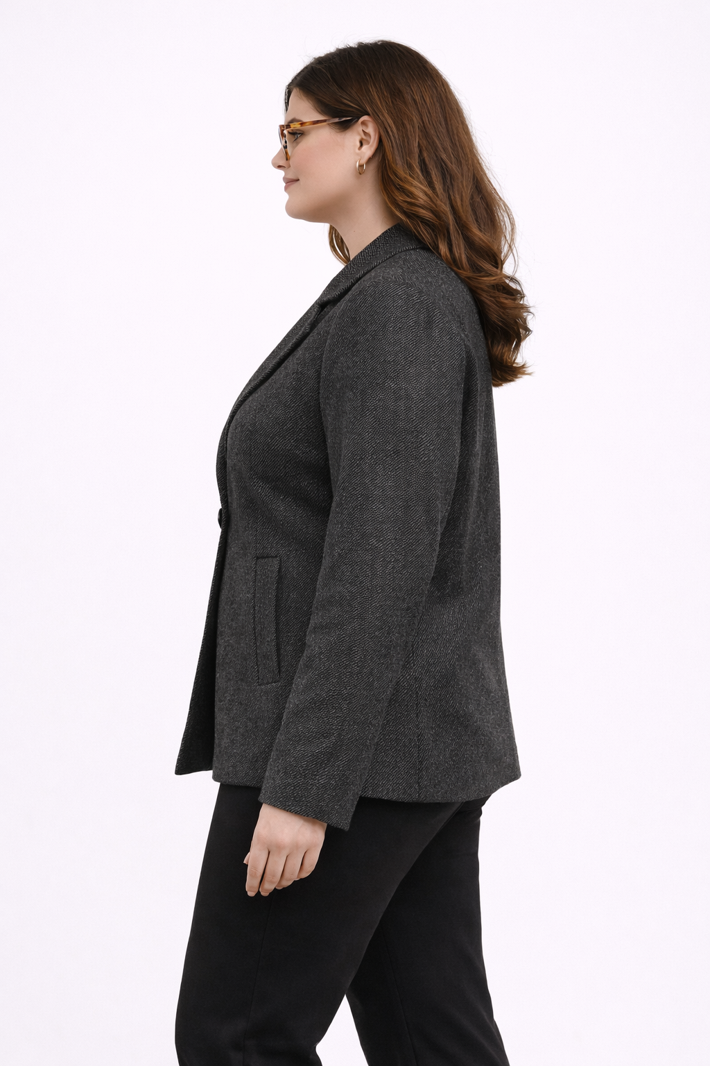 Donkergrijze Tussenseizoen Jas