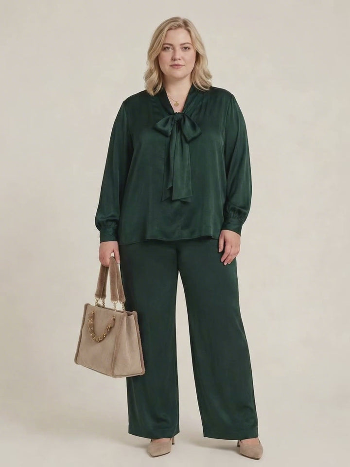 Wijde Cupro Broek