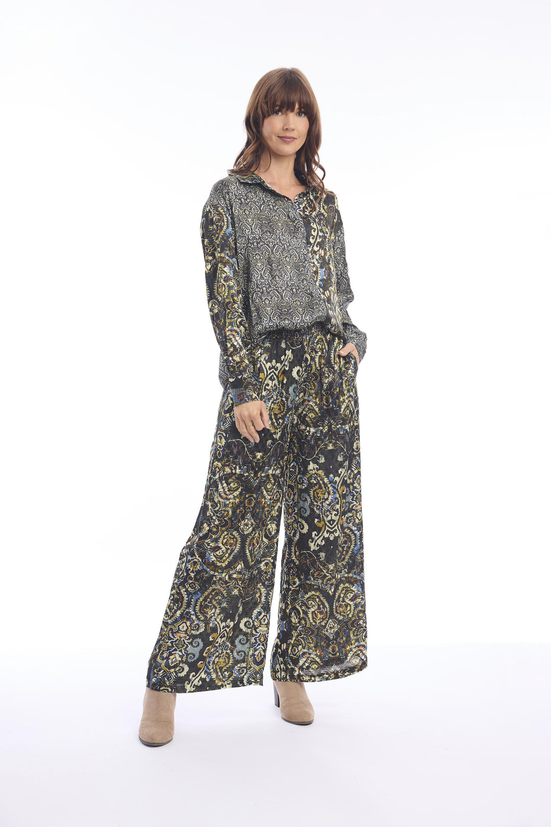 Wijde Broek Met Paisleyprint