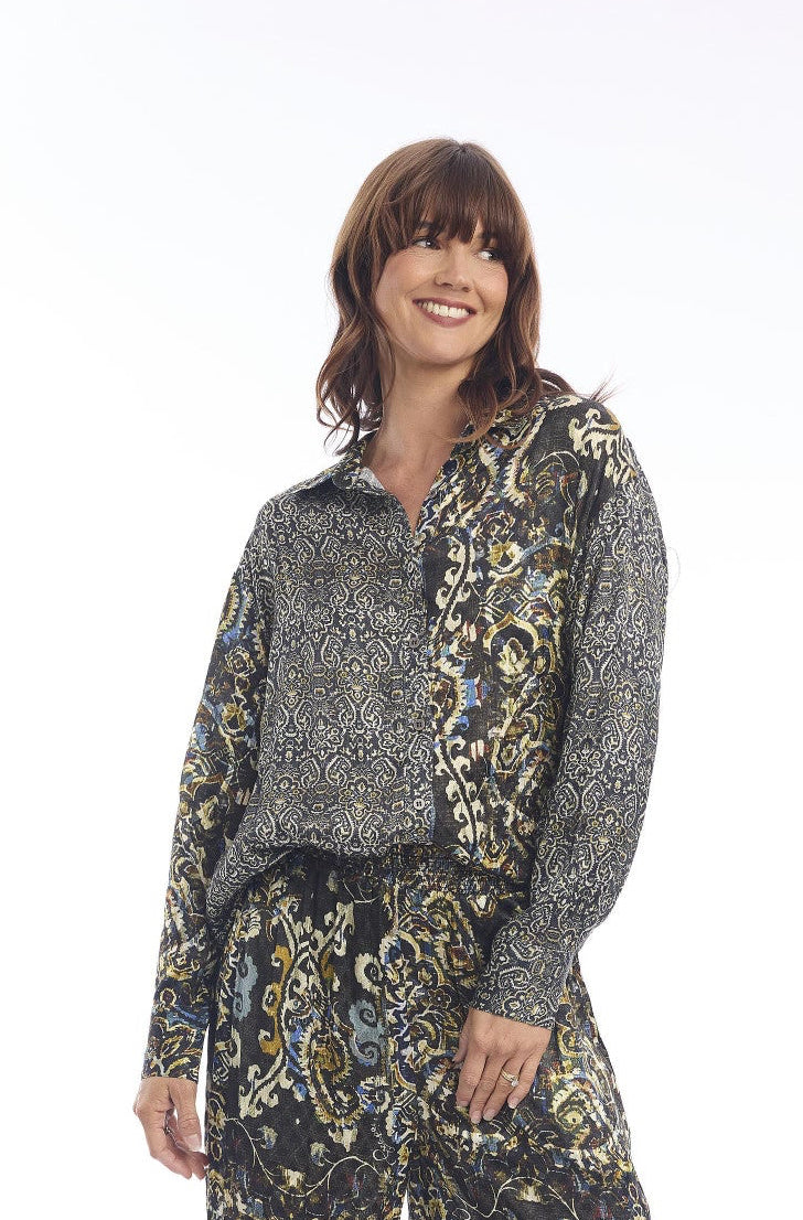 Blouse Met Mix Van Prints