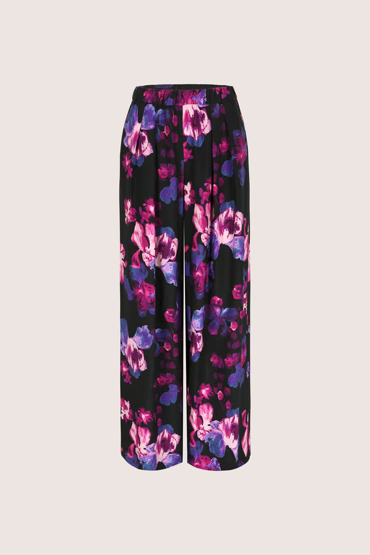 Wijde Broek Met Bloemenprint