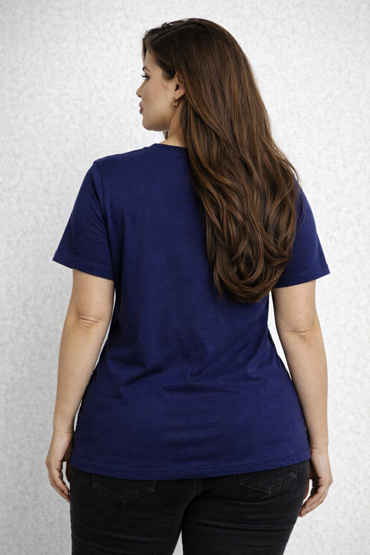T-Shirt Ronde Hals Navy