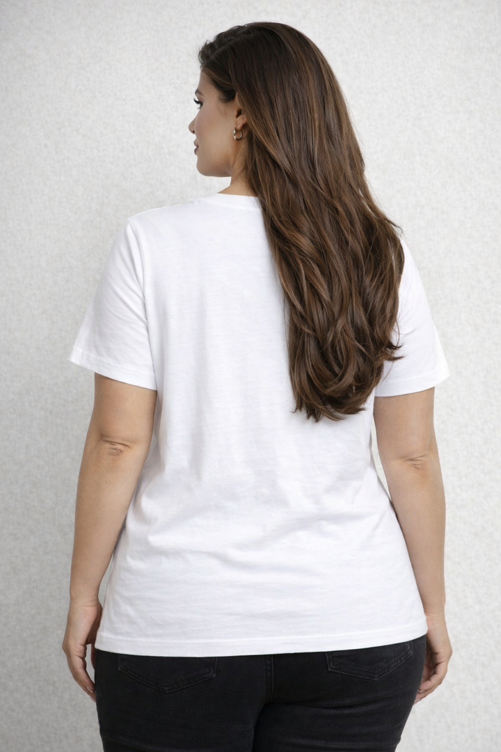 T-Shirt Ronde Hals Wit