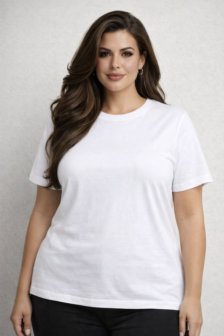 T-Shirt Ronde Hals Wit