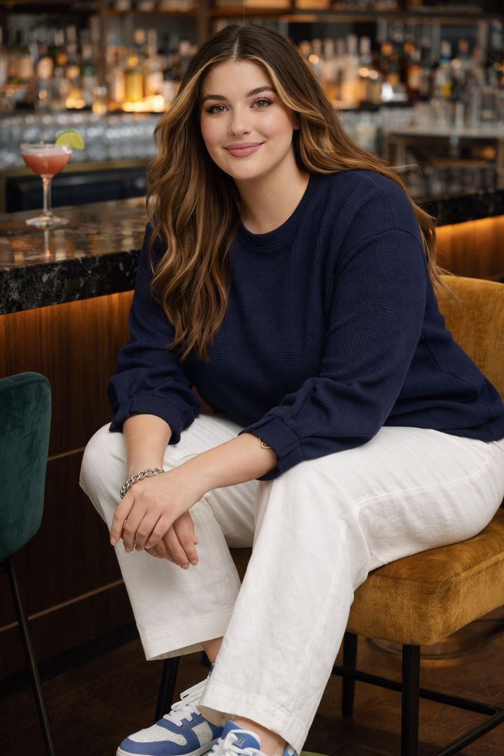 Dunne Trui In Structuurstof