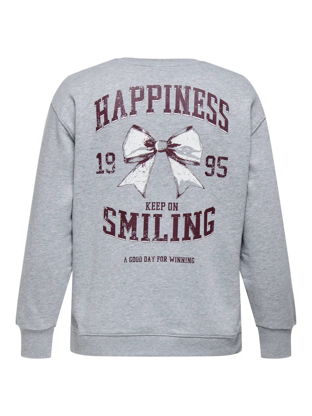 Grijze Plussize Sweatshirt Met Print