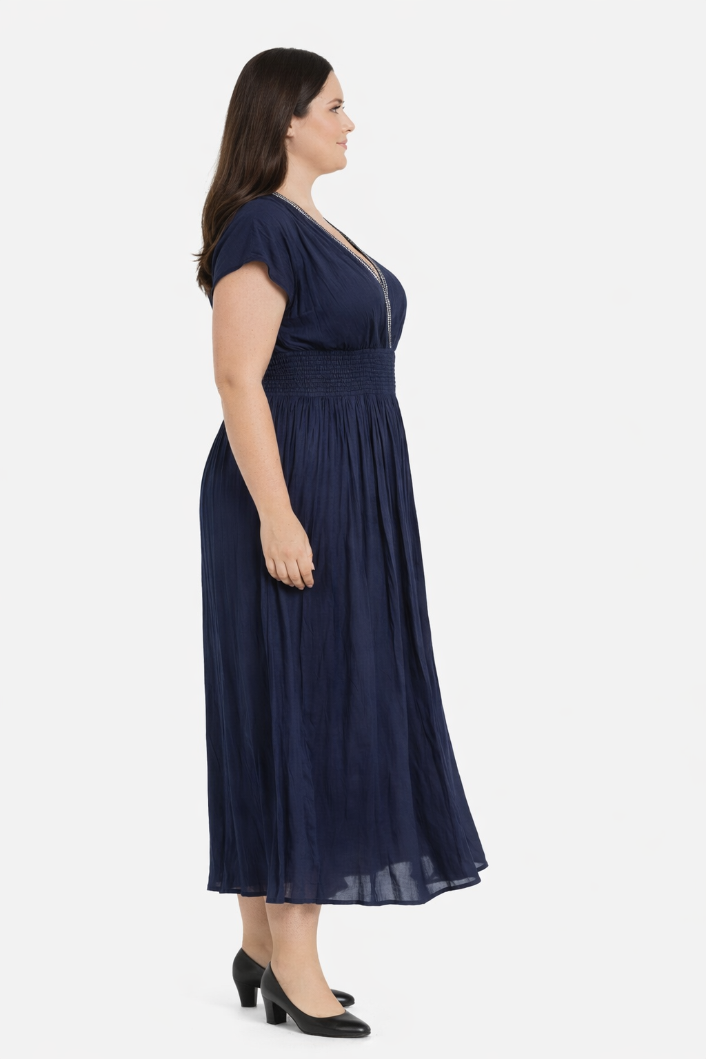 Zomerse Maxi Jurk In Navy
