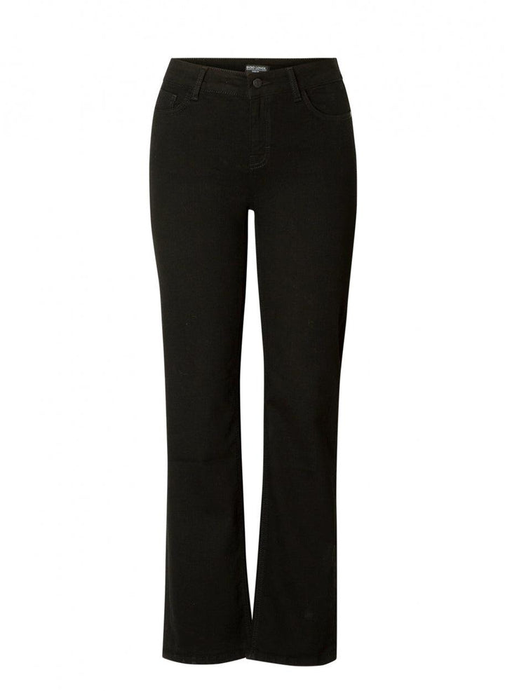zwarte jeans met rechte pijpen-base level curvy-