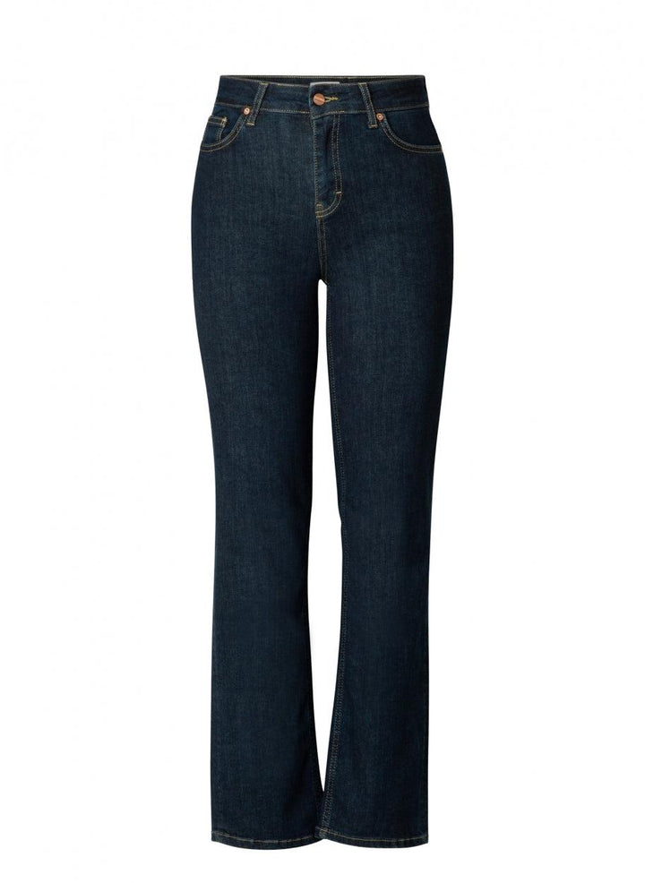 jeansbroek met rechte pijpen denim blue-base level curvy-axent
