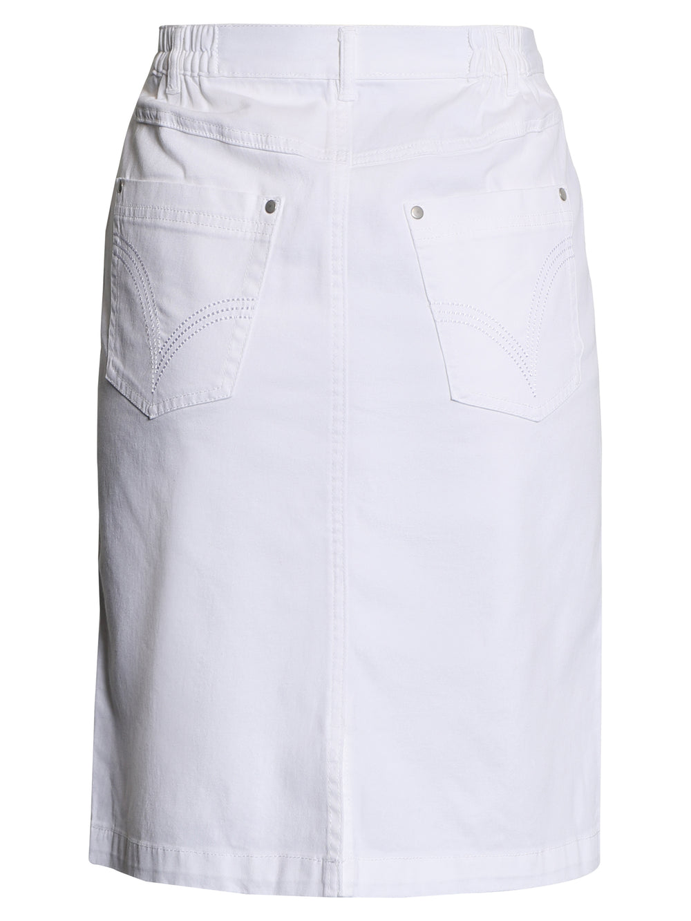 witte rechte rok op knielengte-brandtex-206420