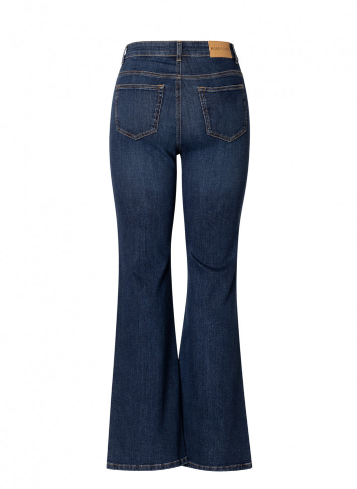 flared jeans mid blue-base level curvy-