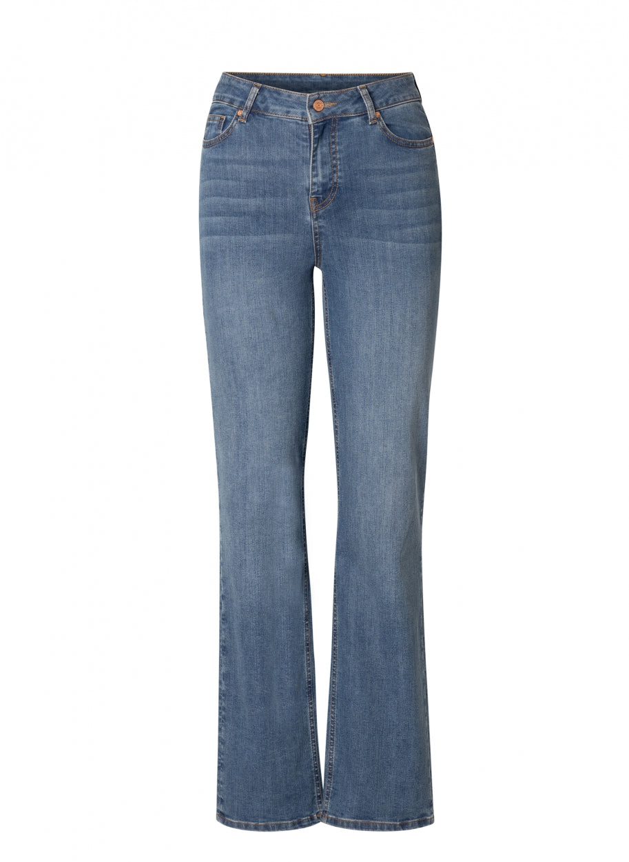 mid- blue jeans met rechte pijpen-base level curvy-axent